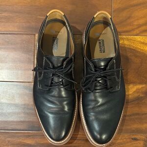 Johnston & Murphy Black Leather Oxfords